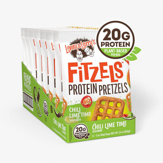 LENNY & LARRY'S FITZELS PROTEIN PRETZEL 8/3OZ CHILI LIME TIME