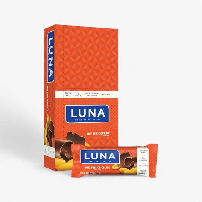LUNA PROTEIN BAR 15/48G NUTZ OVER CHOCOLATE