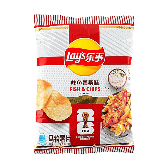 Lay's Fish & Chips World Cup Limited Edition 22/70g (CHINA)