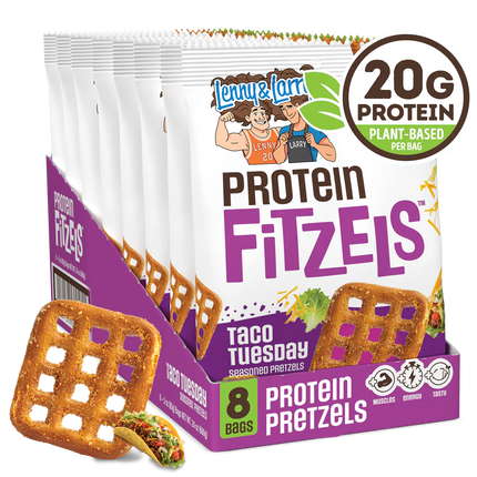 LENNY & LARRY FITZELS PROTEIN PRETZEL 8/3OZ TACO TUESDAY