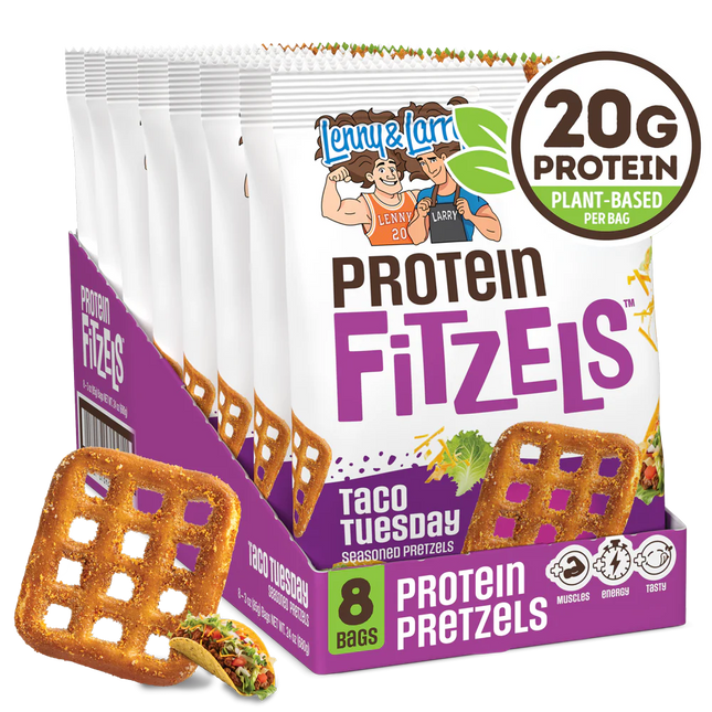 LENNY & LARRY FITZELS PROTEIN PRETZEL 8/3OZ TACO TUESDAY