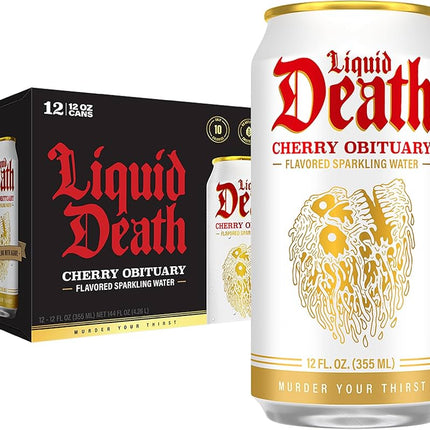 Liquid Death Cherry Obituary 24/12OZ