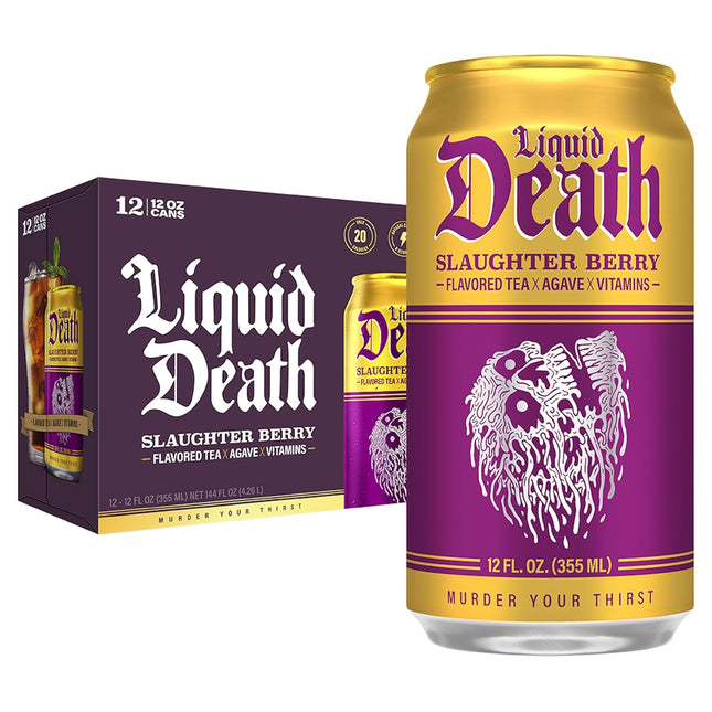 Liquid Death Slaughter Berry Iced Tea 24/12OZ