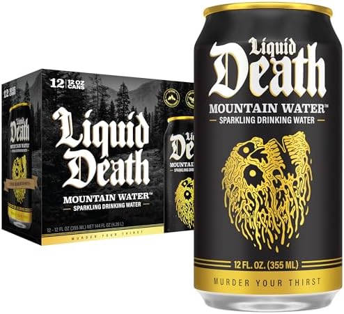 LIQUID DEATH SPARKLING WATER 24/12OZ