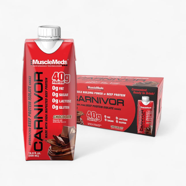 MUSCLEMEDS PROTEIN SHAKE - 40G PROTEIN - 12/16.9OZ CHOCOLATE