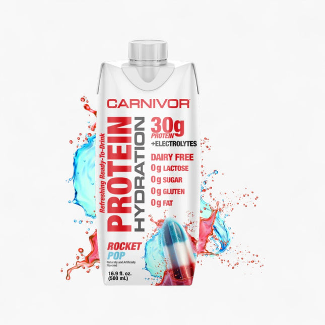 MUSCLEMEDS PROTEIN HYDRATION DRINK - 30G PROTEIN - 12/16.9OZ ROCKET POP