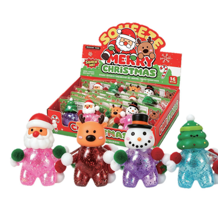 Christmas Light Up Doll Malt Sugar Squishy - 12 PK