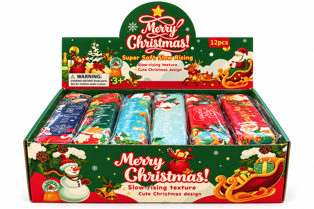 Christmas Foam Squishy Butter - 12 PK