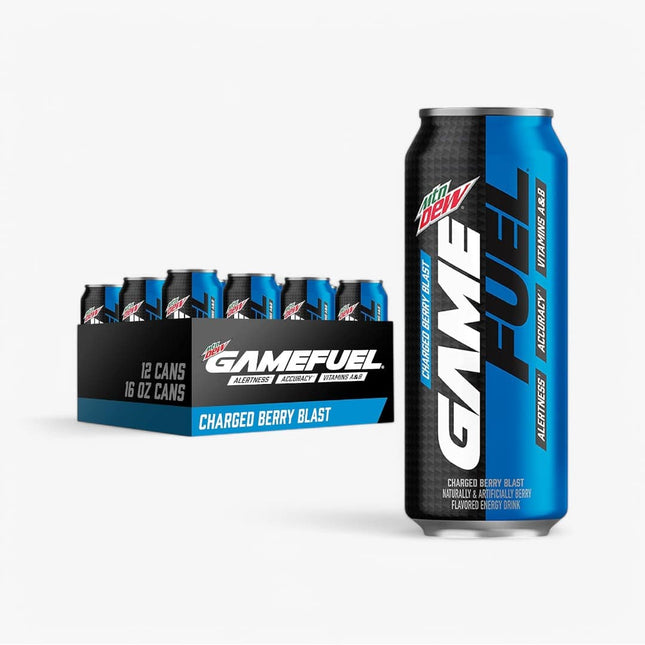 Mt. Dew Game Fuel Berry Blast 16 Oz X 12