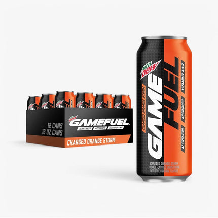 Mt. Dew Game Fuel Orange Storm 16 Oz X 12