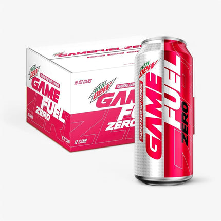 Mt. Dew Game Fuel Raspberry Lemonade Zero 16 Oz X 12