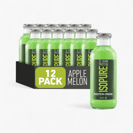 ISOPURE - 0 CARB 32G PROTEIN - 12/16OZ APPLE MELON