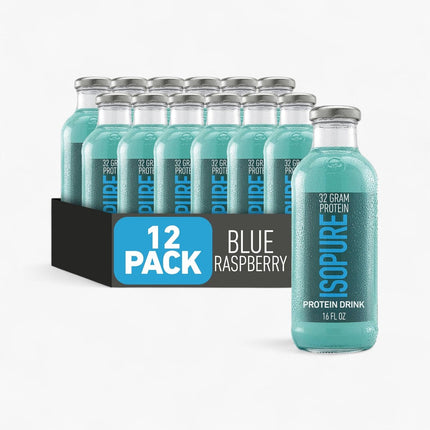 ISOPURE - 0 CARB 32G PROTEIN - 12/16OZ BLUE RASPBERRY