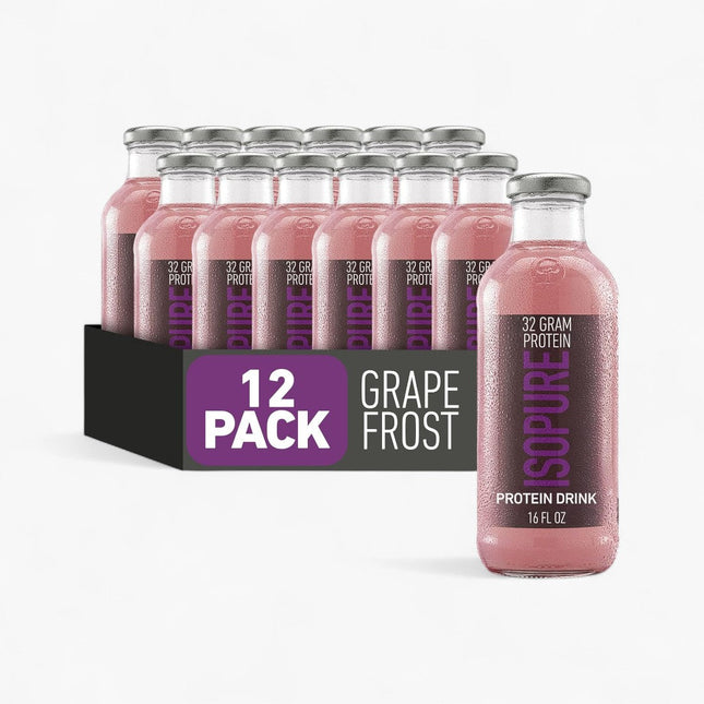 ISOPURE - 0 CARB 32G PROTEIN - 12/16OZ GRAPE