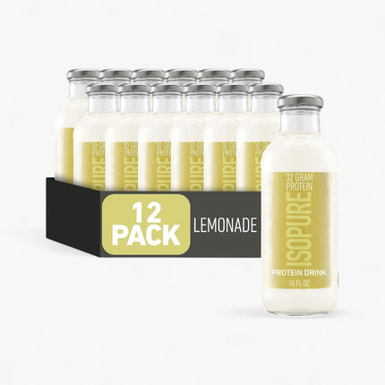ISOPURE - 0 CARB 32G PROTEIN - 12/16OZ LEMONADE