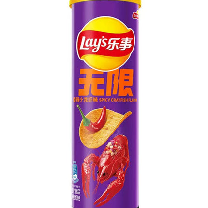 Lay’s Chips Spicy Crayfish Can 24/90g (CHINA)