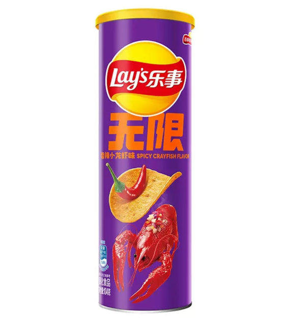 Lay’s Chips Spicy Crayfish Can 24/90g (CHINA)