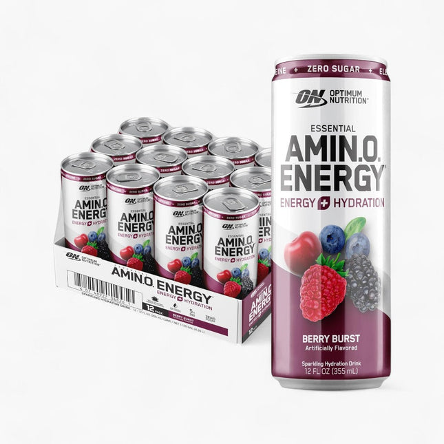 OPTIMUM NUTRITION AMINO ENERGY DRINK 12/12OZ SPARKLING BERRY BURST