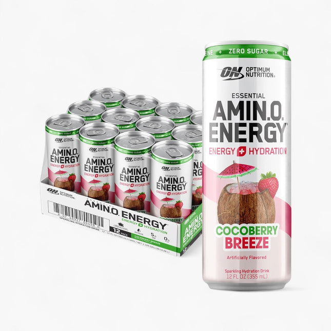 OPTIMUM NUTRITION AMINO ENERGY DRINK 12/12OZ SPARKLING COCOBERRY BREEZE