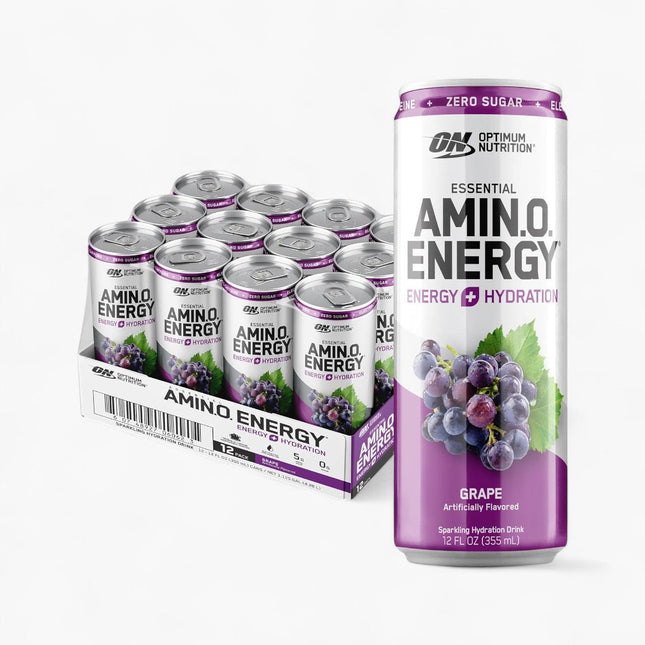 OPTIMUM NUTRITION AMINO ENERGY DRINK 12/12OZ SPARKLING GRAPE