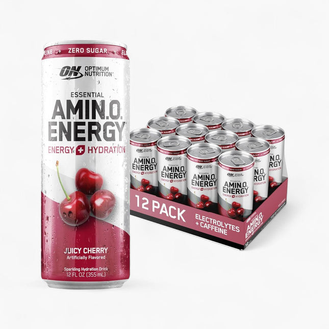 OPTIMUM NUTRITION AMINO ENERGY DRINK 12/12OZ SPARKLING JUICY CHERRY
