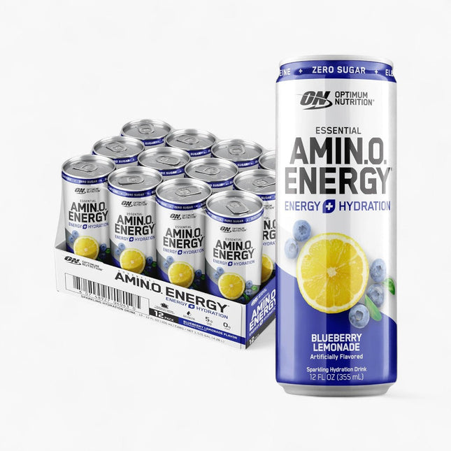 OPTIMUM NUTRITION AMINO ENERGY DRINK 12/12OZ SPARKLING BLUEBERRY LEMONADE