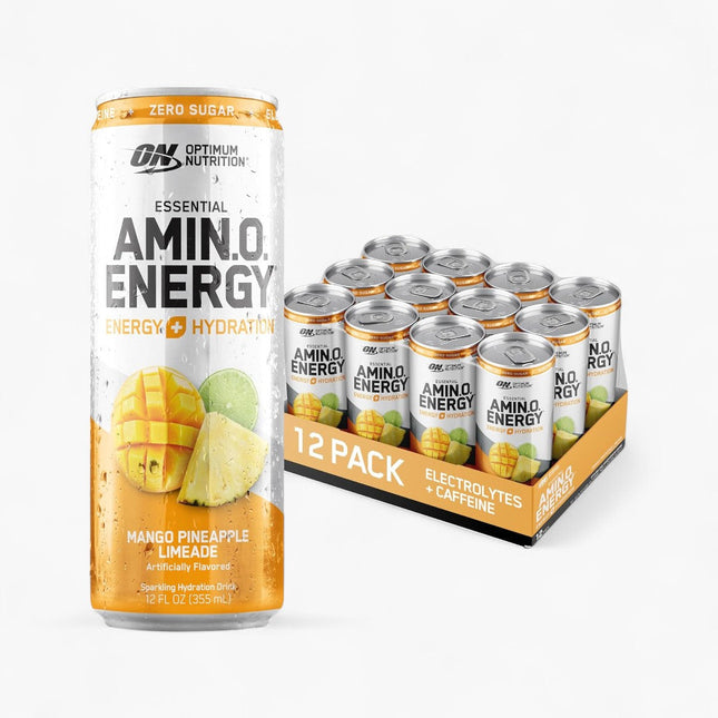 OPTIMUM NUTRITION AMINO ENERGY DRINK 12/12OZ SPARKLING MANGO PINEAPPLE LIMEADE
