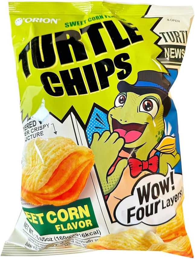 ORION TURTLE CHIPS SWEET CORN 12/160g (KOREA)