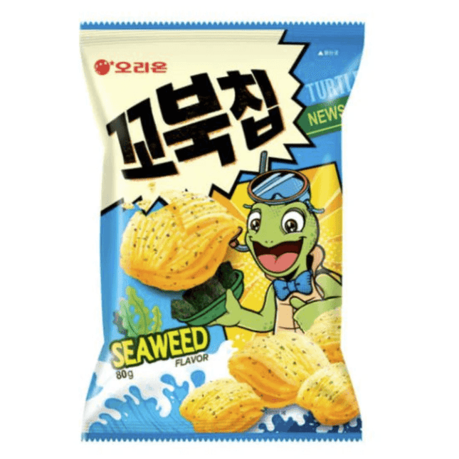 ORION TURTLE CHIPS SEAWEED 12BAGS/160G (KOREA)