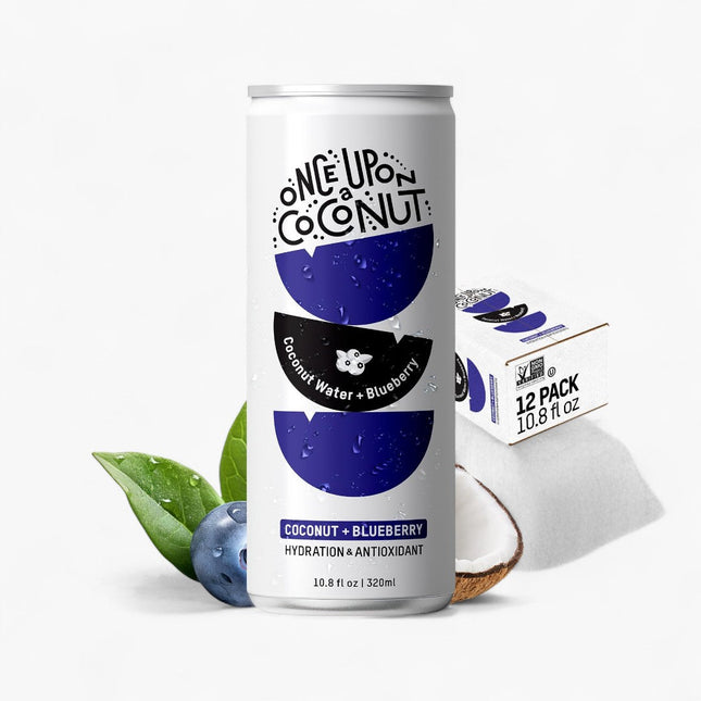 ONCE UPON A COCONUT - COCONUT WATER WATER 12/10.8OZ COCONUT + BLUEBERRY HYDRATIONATION+ANTIOXIDANT