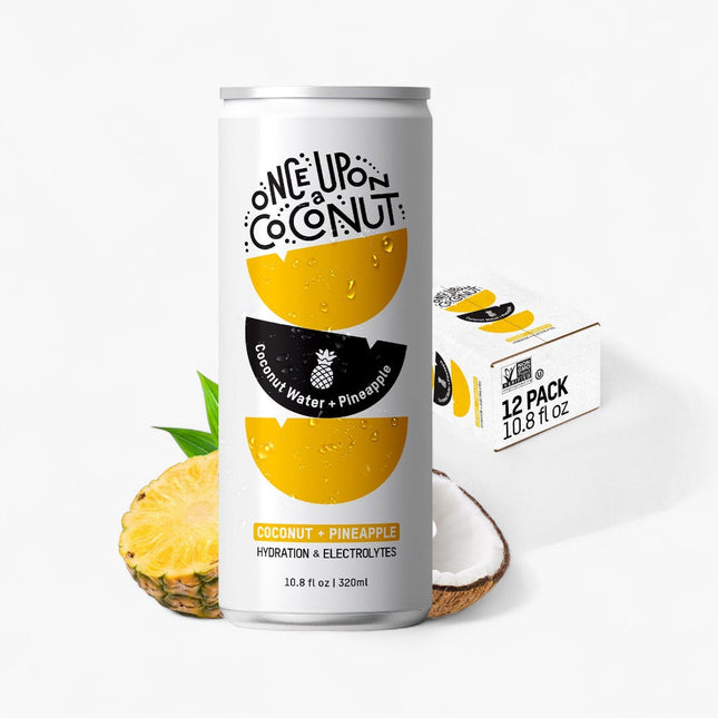 ONCE UPON A COCONUT - COCONUT WATER WATER 12/10.8OZ COCONUT + PINEAPPLE HYDRATIONATION+ELECTROLYTES