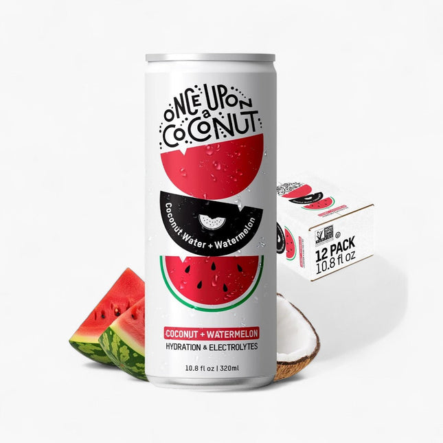 ONCE UPON A COCONUT - COCONUT WATER WATER 12/10.8OZ COCONUT + WATERMELON HYDDRATION+ELECTROLYTES