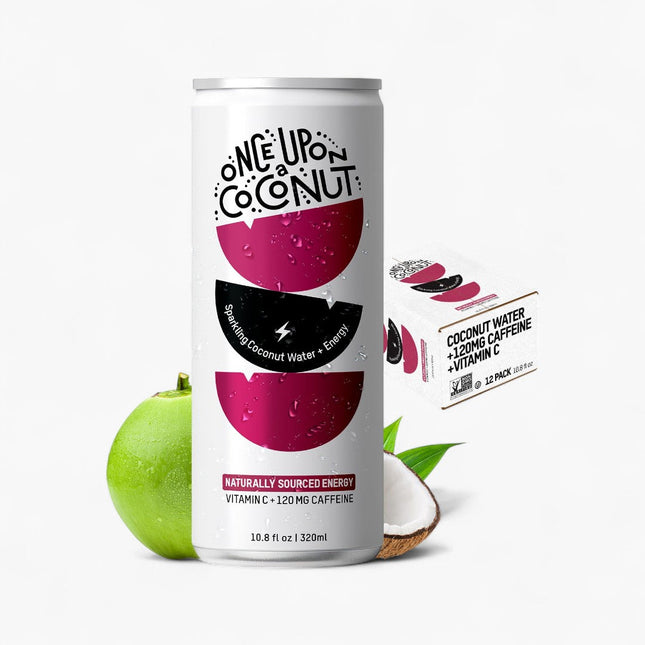 ONCE UPON A COCONUT - COCONUT WATER WATER 12/10.8OZ SPRKLG CCNT 120MG CAFEN 120MG CAFFEINEEINE + VITAMIN C