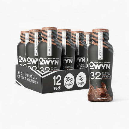 OWYN PROTEIN SHAKE - 32G PROTEIN - 12/12OZ CHOCOLATE