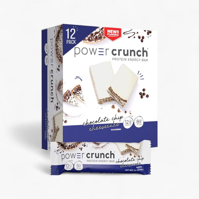 POWER CRUNCH PROTEIN ENERGY BAR 12/36G CHCOLATE CHIP CHEESECAKE