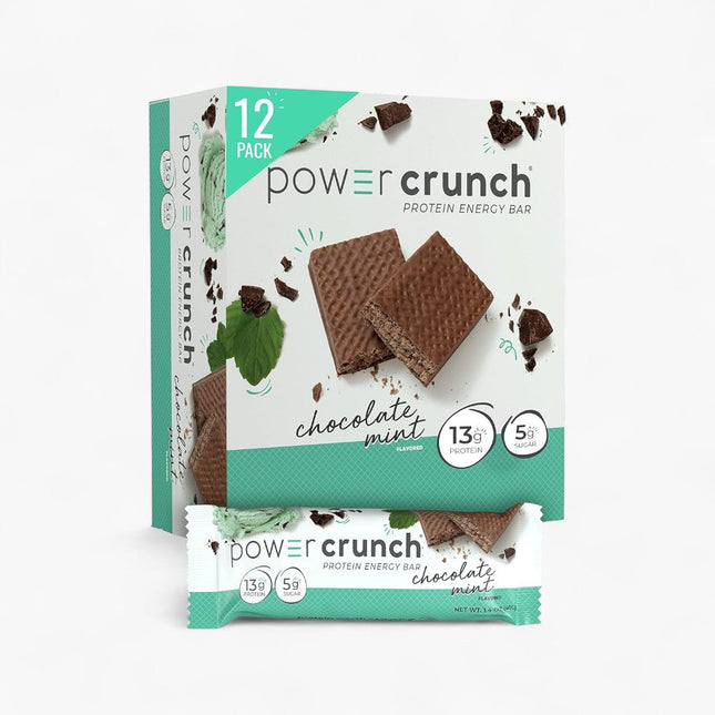 POWER CRUNCH PROTEIN ENERGY BAR 12/36G CHOCOLATE MINT
