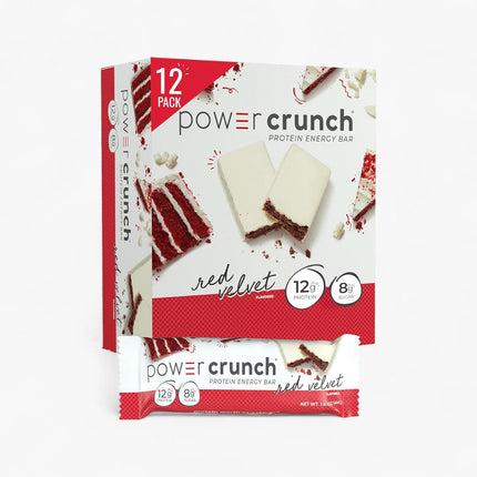 POWER CRUNCH PROTEIN ENERGY BAR 12/36G RED VELVET