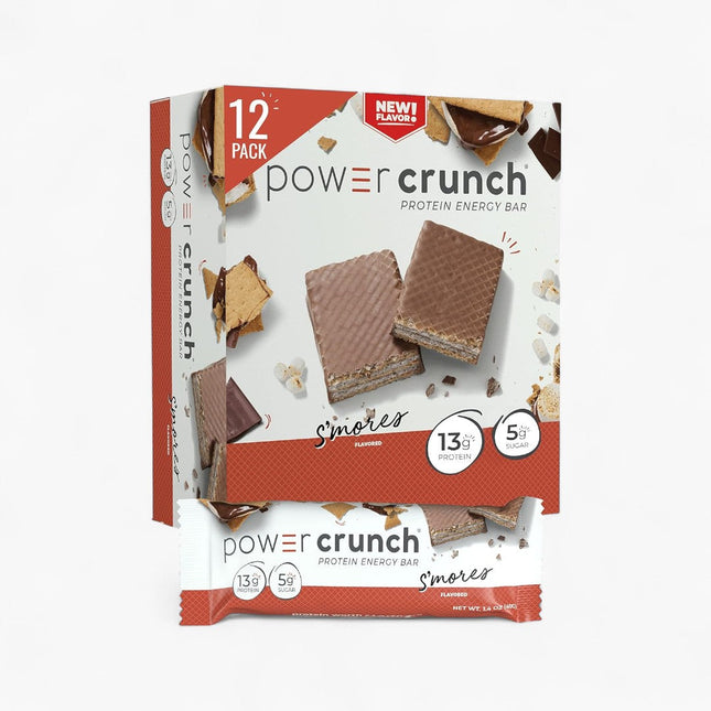 POWER CRUNCH PROTEIN ENERGY BAR 12/36G SMORE'S
