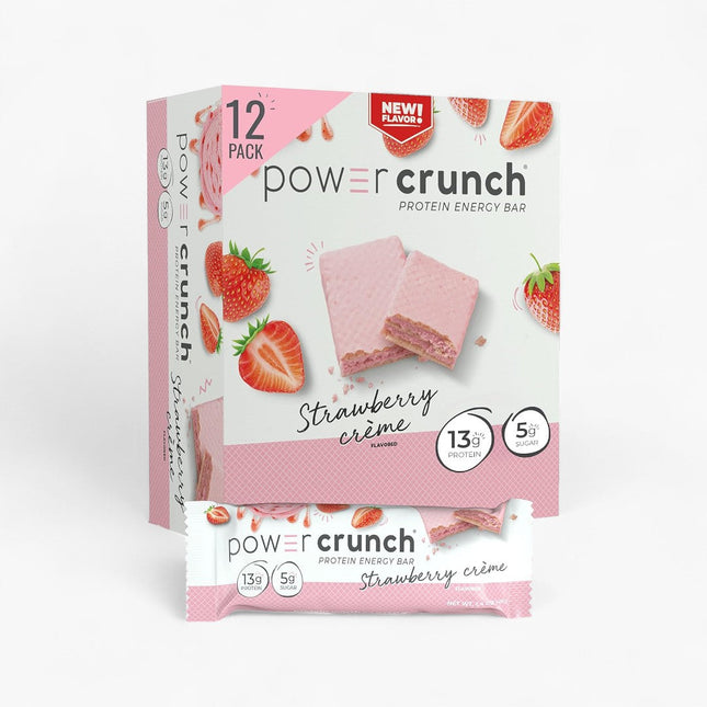 POWER CRUNCH PROTEIN ENERGY BAR 12/36G STRAWBERRY CREME