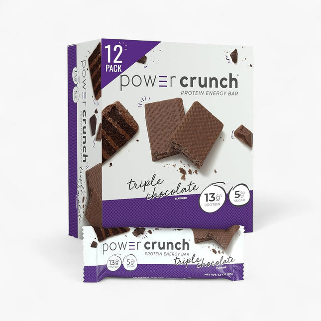 POWER CRUNCH PROTEIN ENERGY BAR 12/36G TRIPLE CHOCOLATE