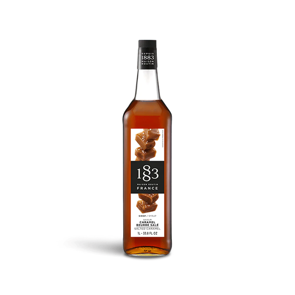 1883 Maison Routin Salted Caramel Syrup (1L Plastic Bottle)