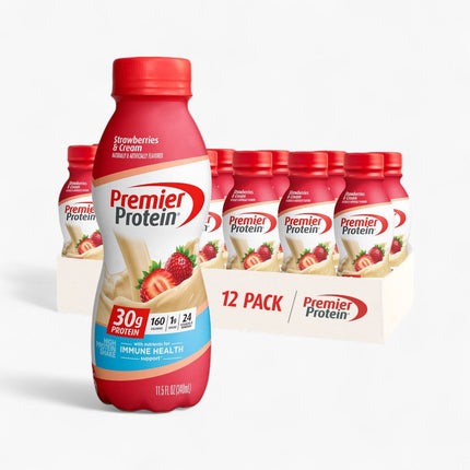 PREMIER PROTEIN - PROTEIN SHAKE 30G PROTEIN - 12/11.5OZ STRAWBERRIES & CREAM