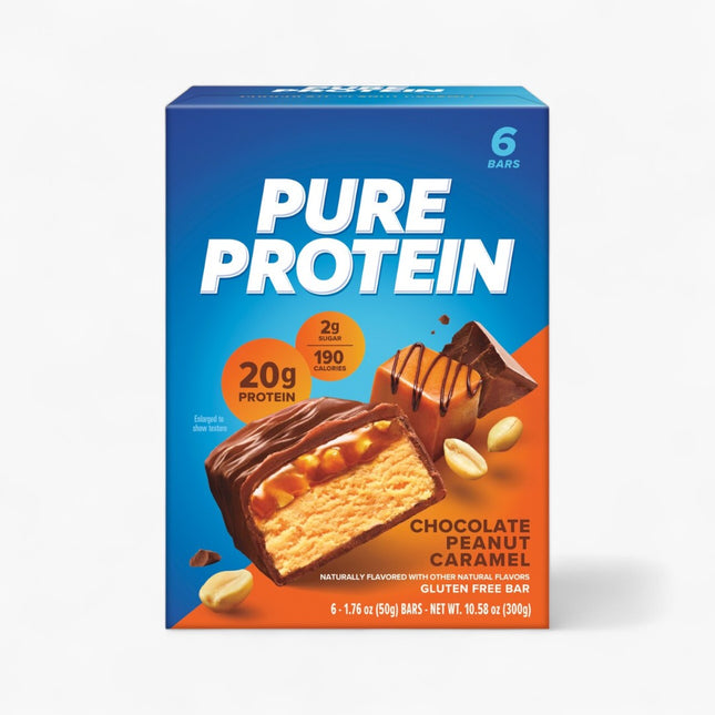 PURE PROTEIN - PROTEIN BAR 6/50G CHOCOLATE PEANUT CARAMEL