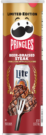 Pringles Lite Beer Braised Steak 5.5OZ/14CT