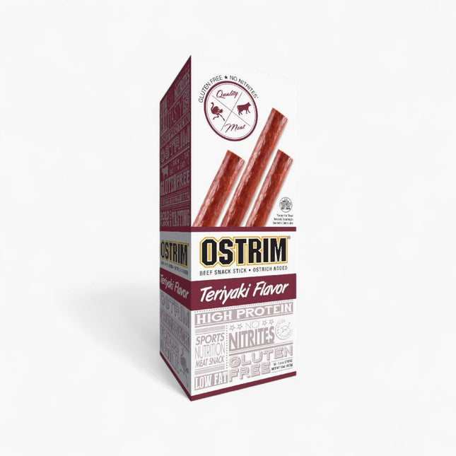 OSTRIM BEEF/ELK MEAT STICKS 10/42G TERIYAKI