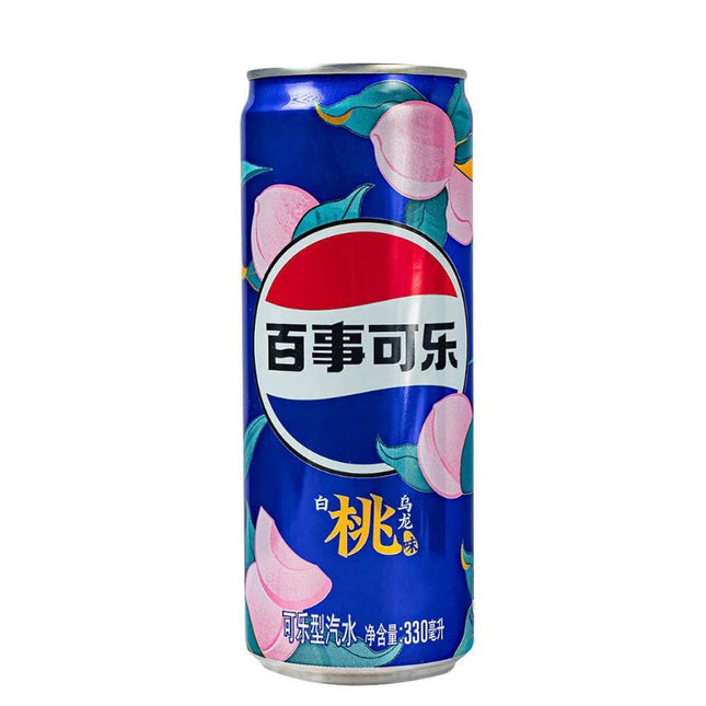Pepsi White Peach Oolong Can 12/330mL (CHINA)