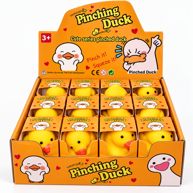Flour Yellow Duck Squishy - 12 PK