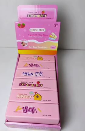 Viral Strawberry Pink Butter Squishy Toy - 12 PK