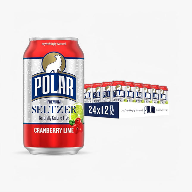 Polar Seltzer Cranberry Lime 12 Oz X 24