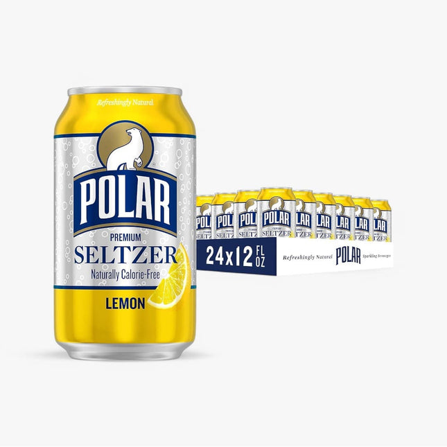 Polar Seltzer Lemon 12 Oz X 24